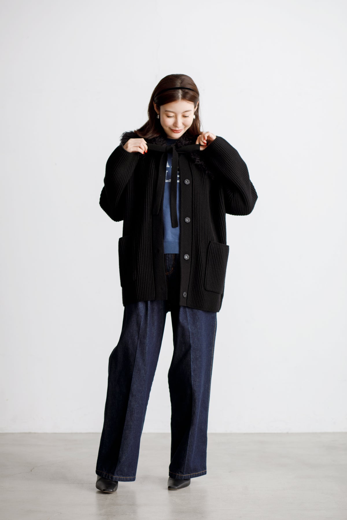 Claire Fur Collar Cardigan