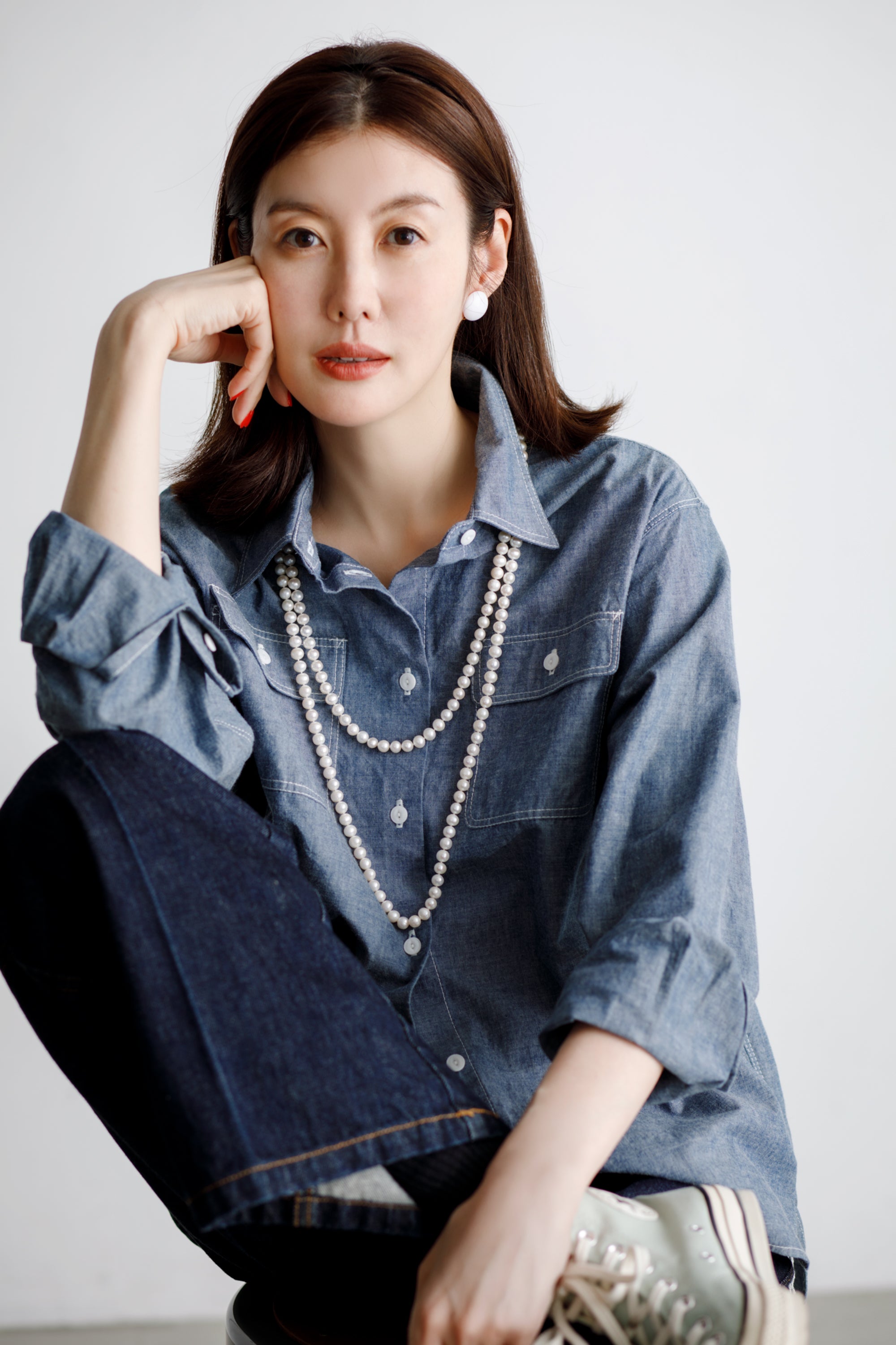Long Pearl Necklace