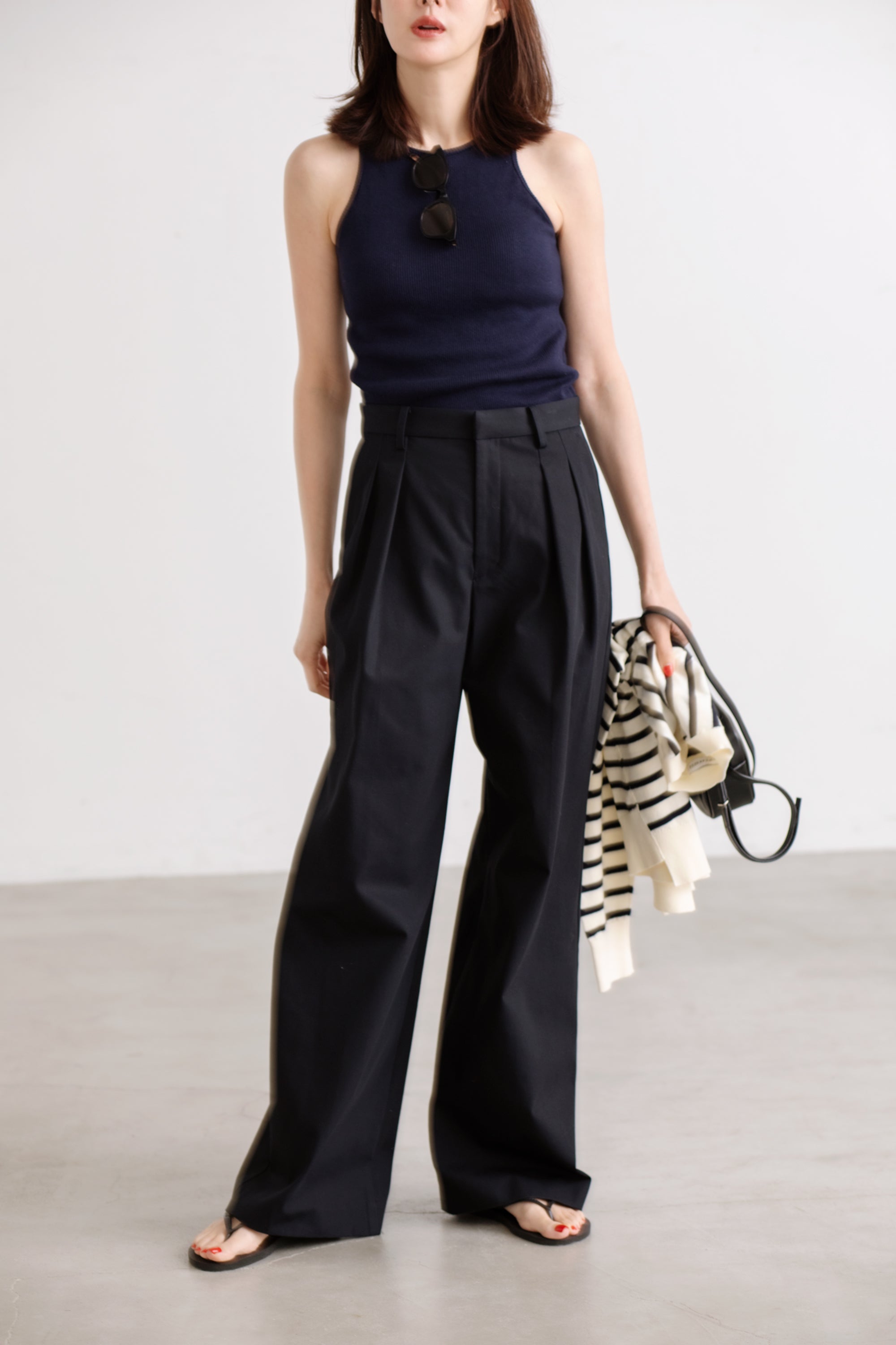 Padded Soft Rib Tunk Top
