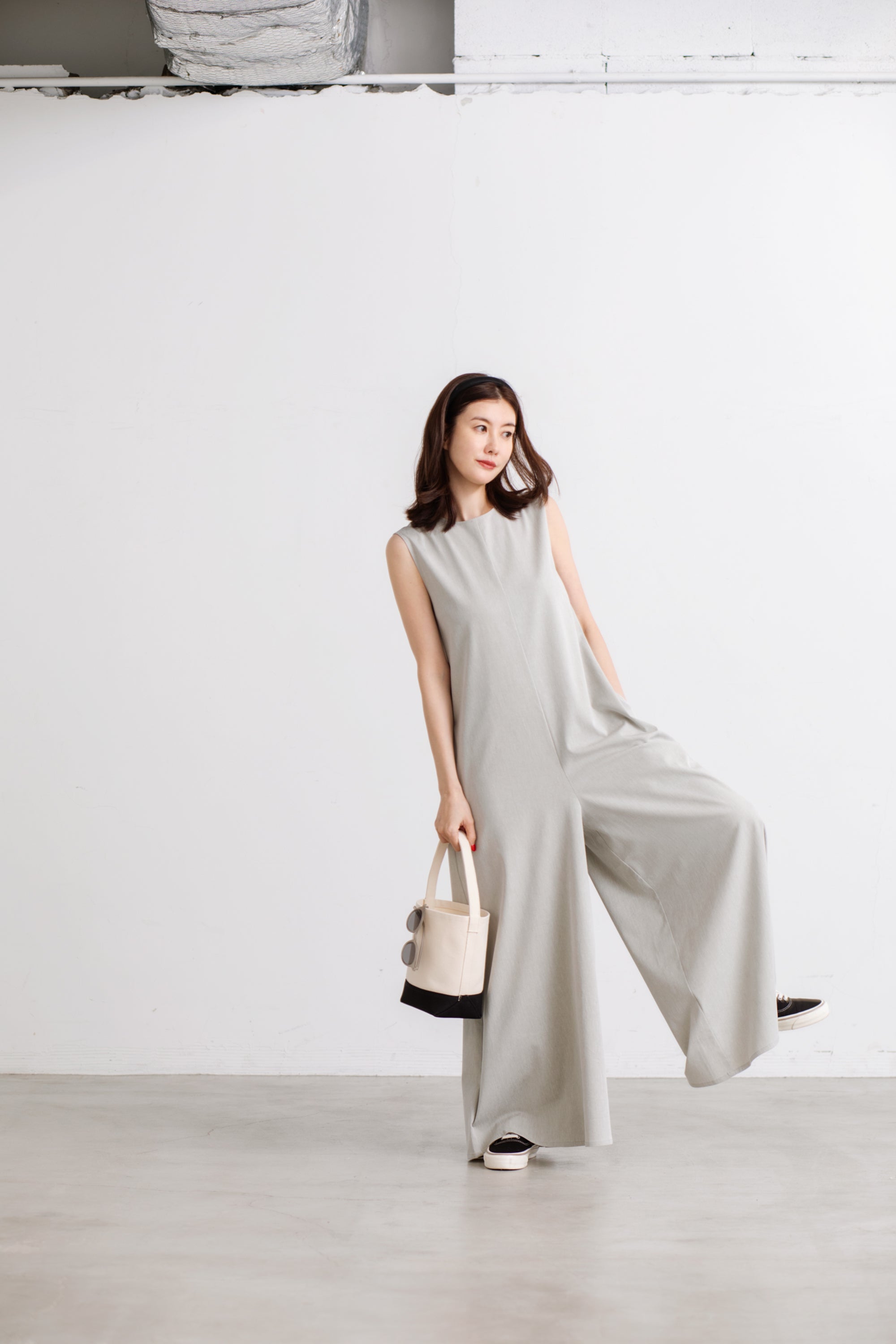 □ 47157★年 定価3.3万 25AW マイウィークネス オールインワン Sigrid Sleeveless All in One