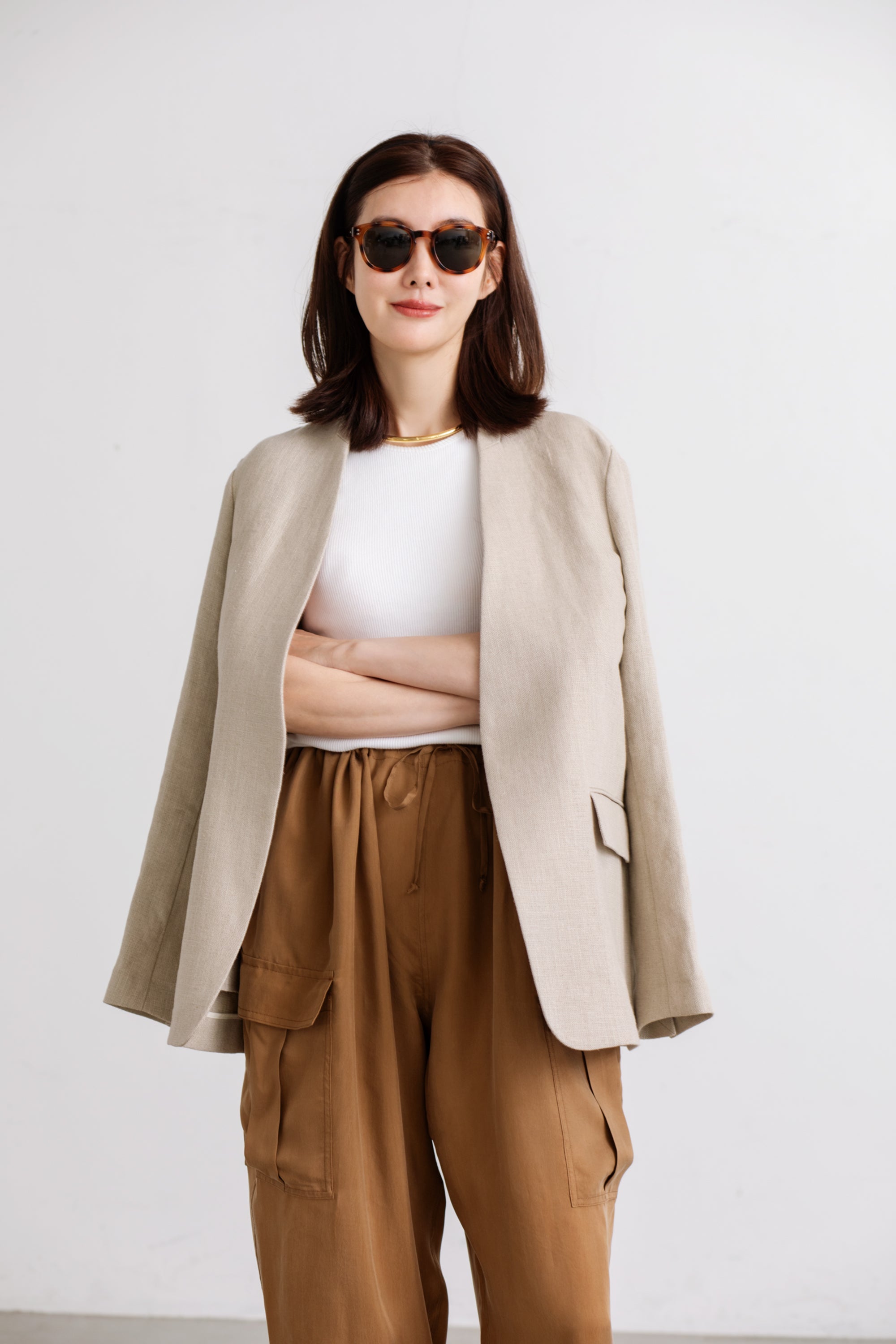 Sigrid Collarless Jacket