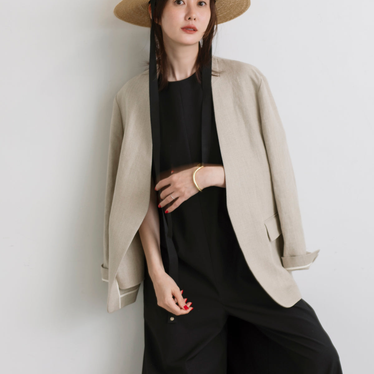 Sigrid Collarless Jacket