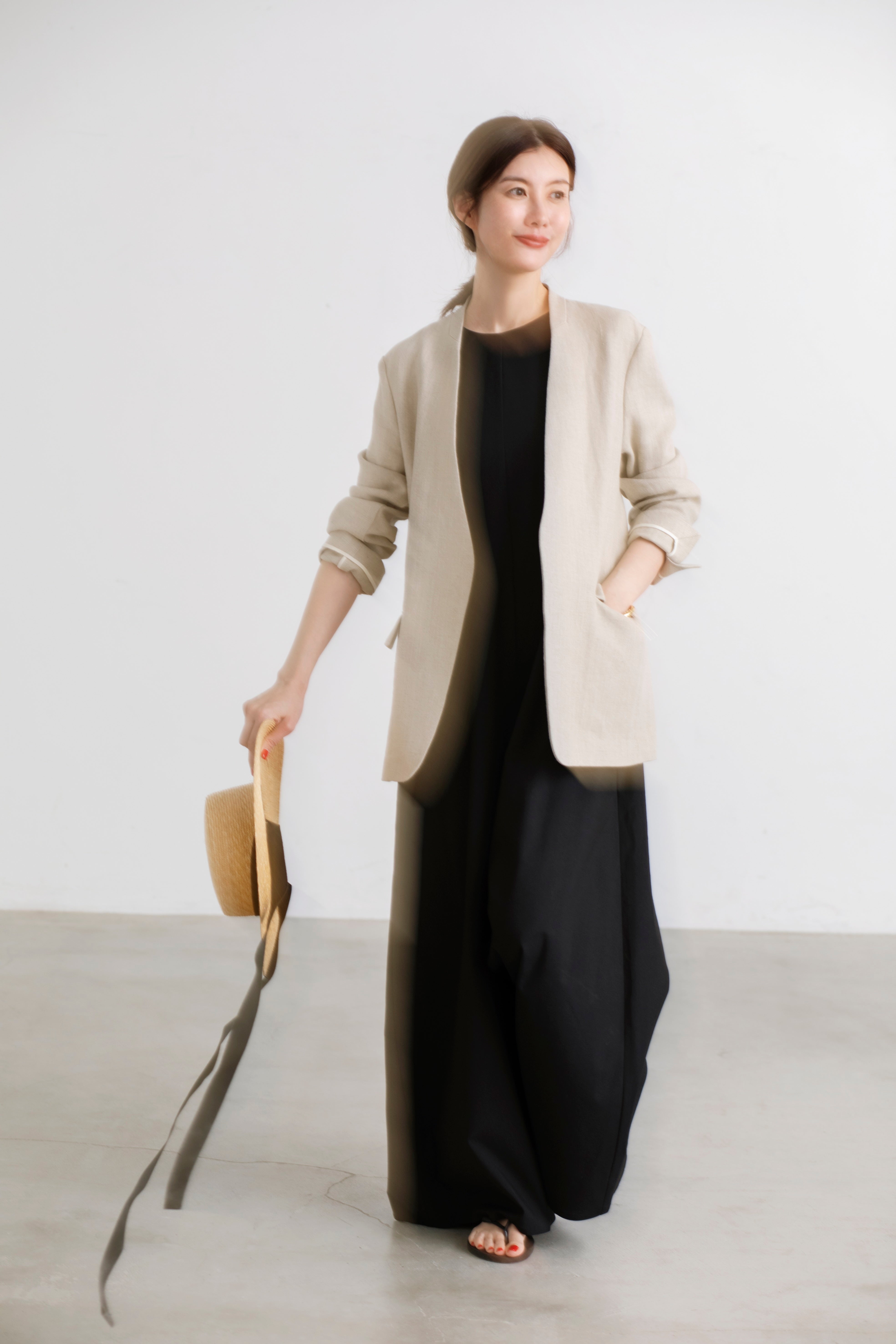 ジャケット・アウター MY WEAKNESS SIGRID COLLARLESS JACKET Sigrid Collarless Jacket